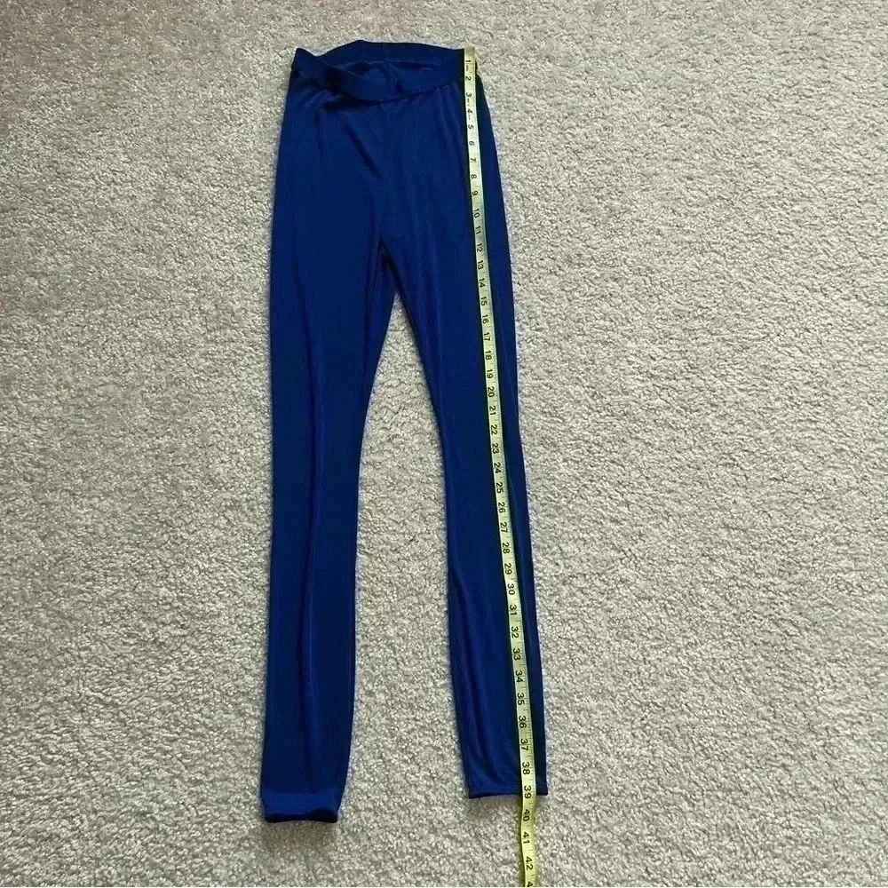 Patagonia Capilene Base Layer Leggings Blue Wm Sz Small Light Weight Polyester